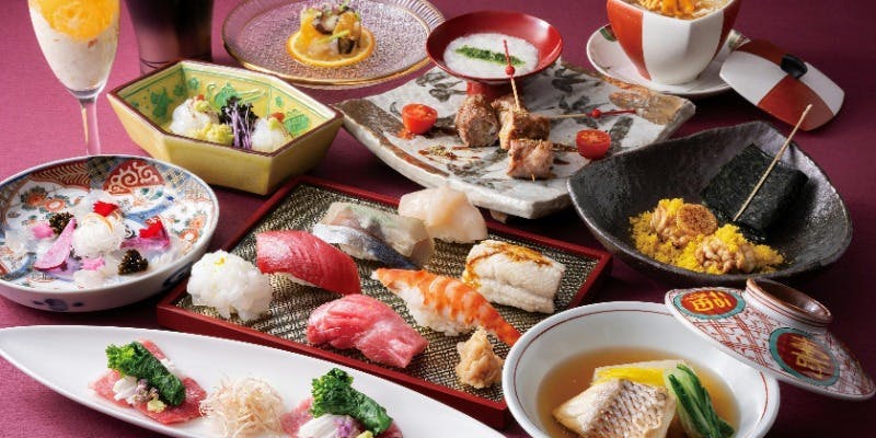 1.2月【冬の翁鮨会席】鱈の白子、河豚茶碗蒸し、黒毛和牛ロース、にぎりなど満喫