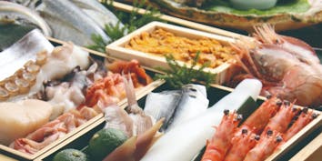 【おまかせにぎり並】先付、にぎり寿司8貫、赤出汁 - すし割烹 翁鮨／ホテル阪急インターナショナル