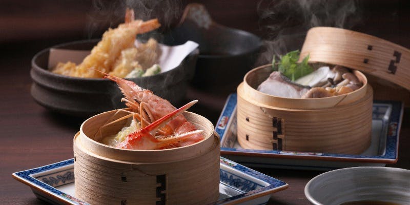「一休限定1ドリンク付き」　海鮮蒸籠蒸し御膳
