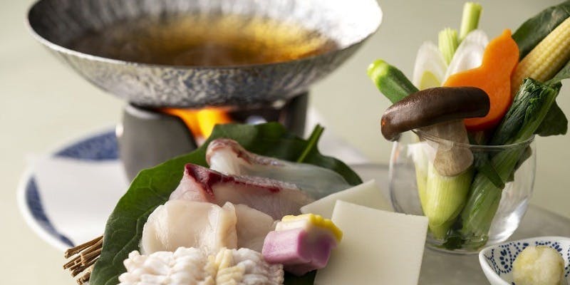 ディナー【5・6月】　薫風の柚子胡椒香る海鮮小鍋コース