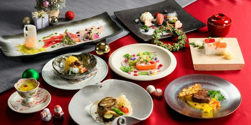 【Xmas2025】＜特撰会席＞北海道産牛と贅を尽くした海の幸…聖夜を彩る和会席「聖樹」