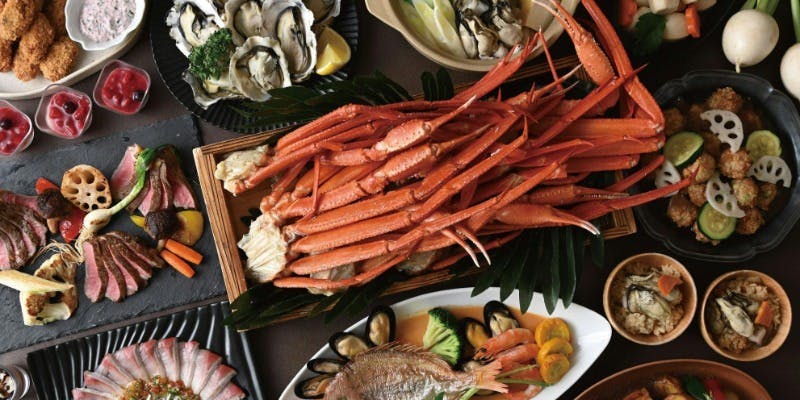 ディナーブッフェ～冬の醍醐味・蟹と牡蠣～＋窓側席確約