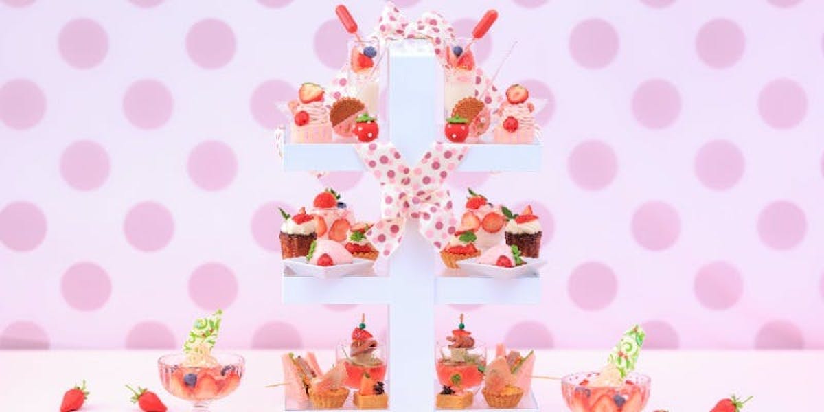2024年ANAクラウンプラザホテル大阪のいちごアフタヌーンティー 「Pink afternoon tea ~Strawberry・PARTⅠ~」
