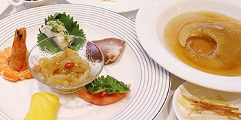 【接待に最適】翡翠コース　北京ダック・フカヒレの姿煮等！全8品　9,680円
