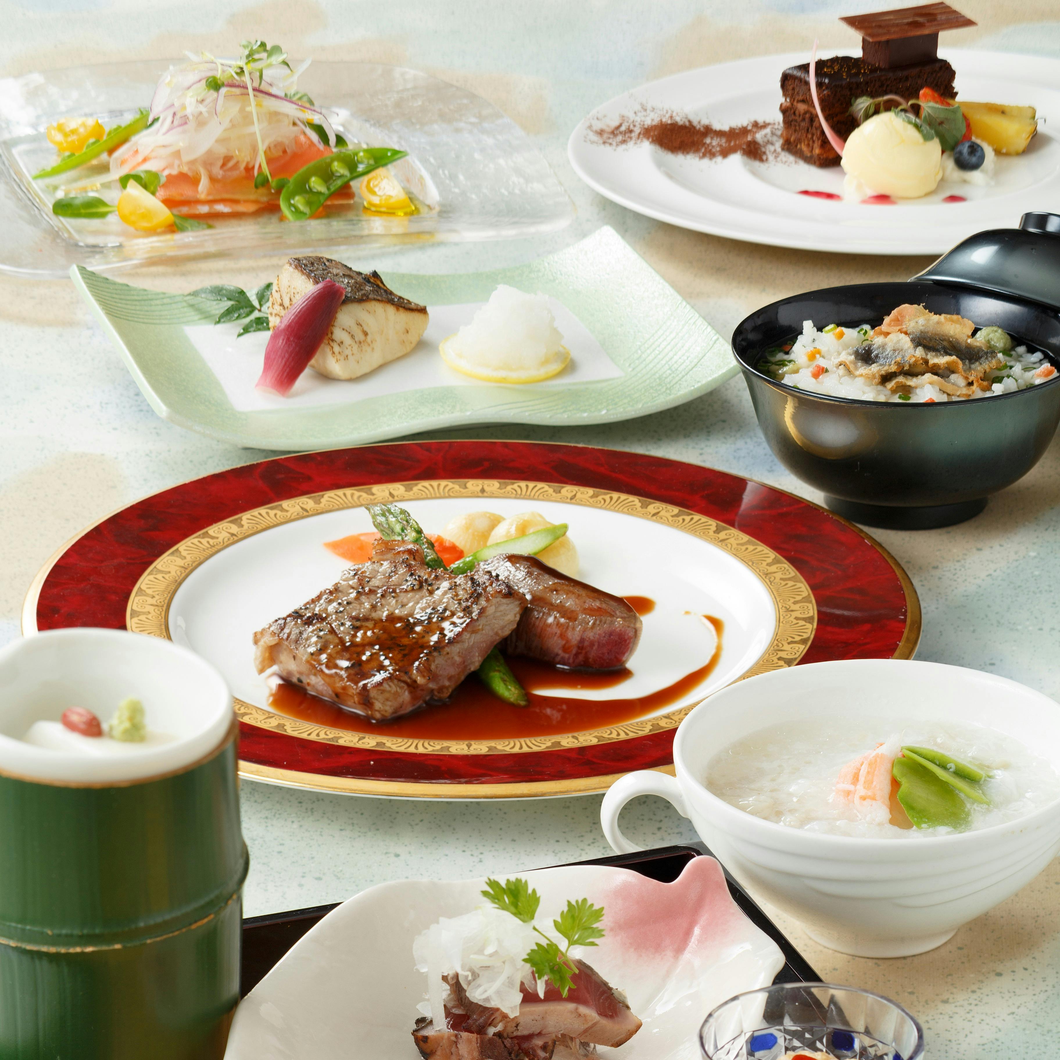 Sky Grill Buffet Restaurant 空桜 Sora 秋田ビューホテル 空桜会席 2時間飲み放題付 旬の味覚を堪能できる和洋中折衷会席 ディナー プラン メニュー 一休 Comレストラン