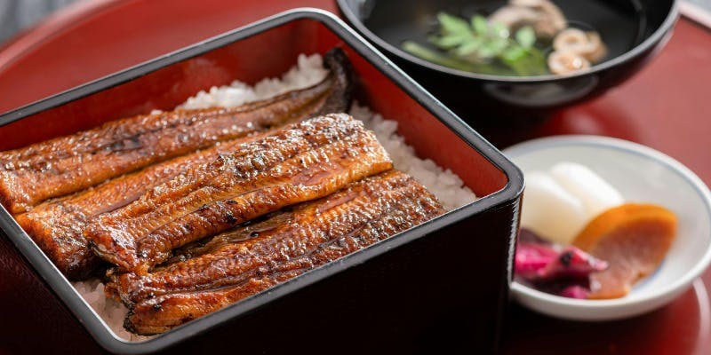 【うな重御膳】吸物、酢物、香の物、果物付