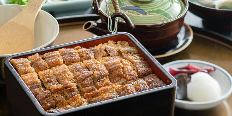 【ひつまぶし御膳】吸物、酢物、香の物、果物付