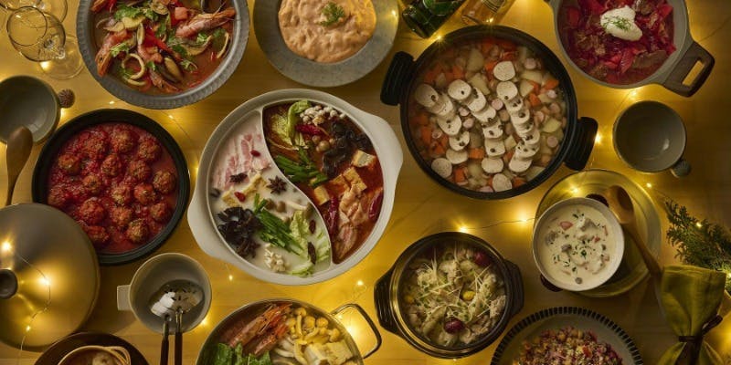 1ー2月世界の鍋フェアディナー｜火鍋など世界の鍋料理を日替り堪能＋ソフトドリンクバー（平日時間無制限）