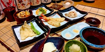 【竹】特選素材の天ぷらなど全5品 - くずし割烹 天ぷら竹の庵 東銀座店