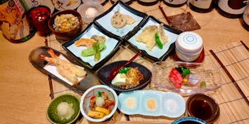 【雅】新鮮食材を天ぷらで味わう全7品 - くずし割烹 天ぷら竹の庵 東銀座店