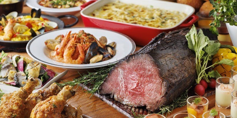 【平日ランチ/90分制】洋中和50種以上ブッフェ＋ソフトドリンクバー（3/1～）