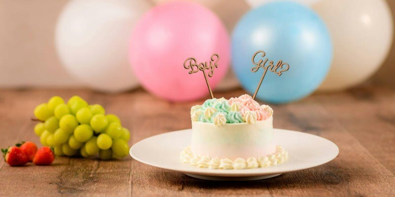 【BABY SHOWER PLAN】＋ジェンダーリビールケーキ＋バルーン装飾（個室確約）
