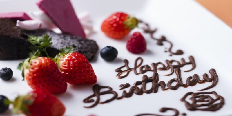 メッセージ入りデザートプレート