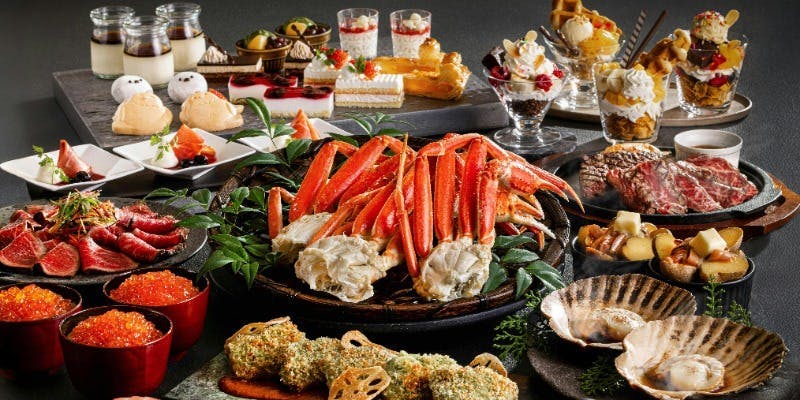 【本ずわい蟹食べ放題】冬の北海道フェア～十勝・道央～＜ディナーブッフェ＞＋時間無制限（平日）
