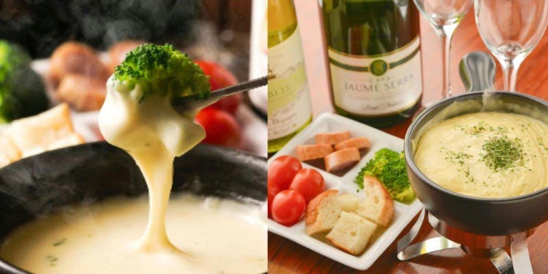 【女子会コース人気No1.　 3時間飲み放題】絶品串揚げ8本をチーズフォンデュで！贅沢女子会ディナー全8品