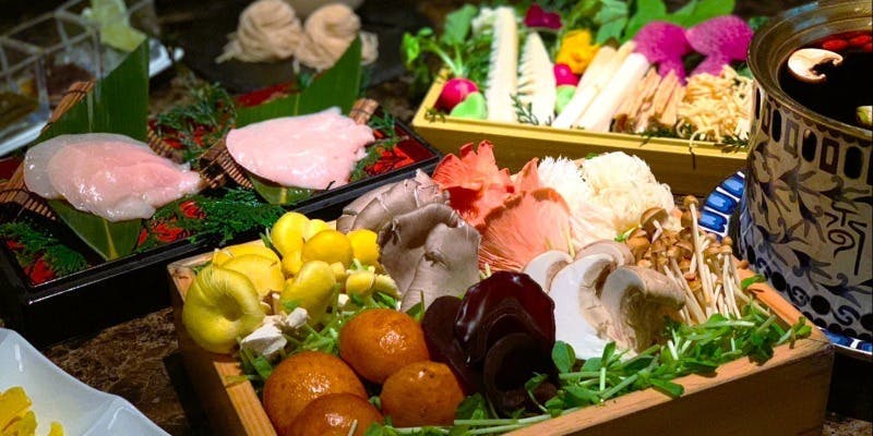 【美楽】きのこしゃぶしゃぶを気軽に楽しめるライトコース＋乾杯スパークリングワイン