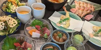 【楓～かえで～】厳選鮮魚、焼物、逸品、炊込み御飯など季節のお料理全8品 - 紫扇