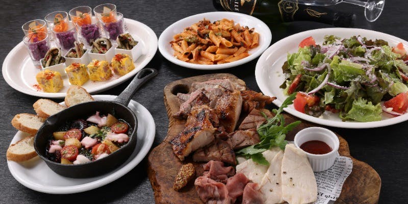 ～BISTRO　RUBAN人気のお得な宴会プラン～＋生ビール＆スパークリング含む2時間飲み放題