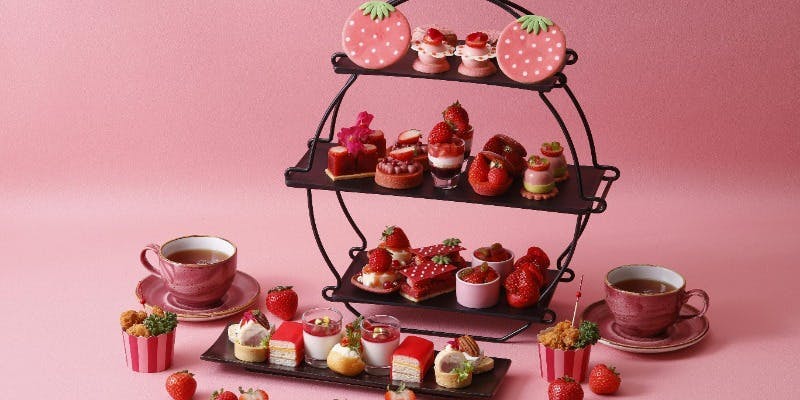 【ストロベリーアフタヌーンティー】＋カフェフリー