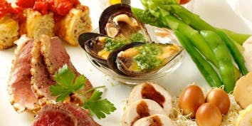 プチ贅沢コース（大皿）！お肉とお魚Wメイン、前菜7種盛りなど全5品 - DIAMOND FISH