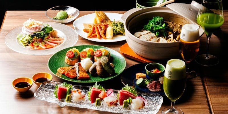 【パーティープラン・瑞光】前菜・お造りから土鍋ご飯まで全7品＋ドリンク飲み放題（2時間）（11/4～）