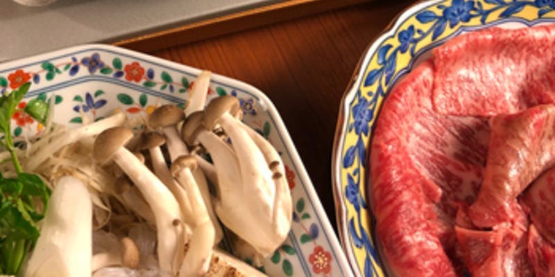 【美熊野牛すき焼きコース】前菜・お造りなど全6品