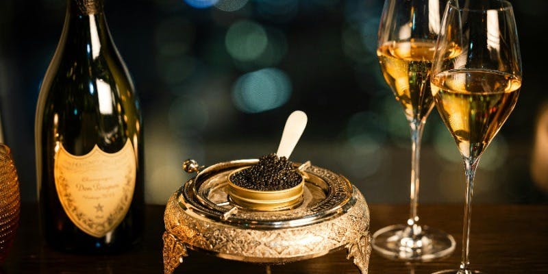 【The BAR AFTER DINNER】キャビアとドンペリニョンを愉しむプラン＋窓側席確