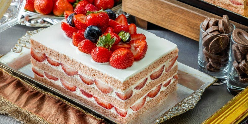 いちごチョコ XEX ATAGO GREEN HILLS 【冬ブッフェ】苺×チョコレートのデザートと旬