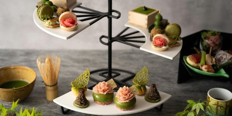 桜鶴苑 【Blooming Japanese Tea Afternoon Tea】～花ひらく、日本茶の