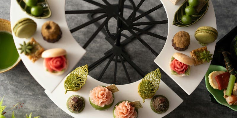 桜鶴苑 【Blooming Japanese Tea Afternoon Tea】～花ひらく、日本茶の