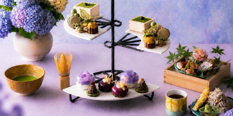 桜鶴苑 【Japanese Tea Afternoon Tea‐Hydrangea Harmony】～紫陽花が