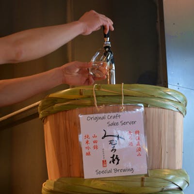 東京初!ここでしか味わえない樽詰め日本酒サーバー