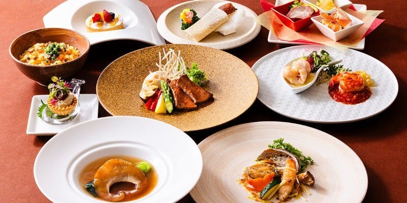 【フィナーレコース「千里」】ふかひれや北京ダック、黒毛和牛、2種の味わいが楽しめる海老料理など全9品