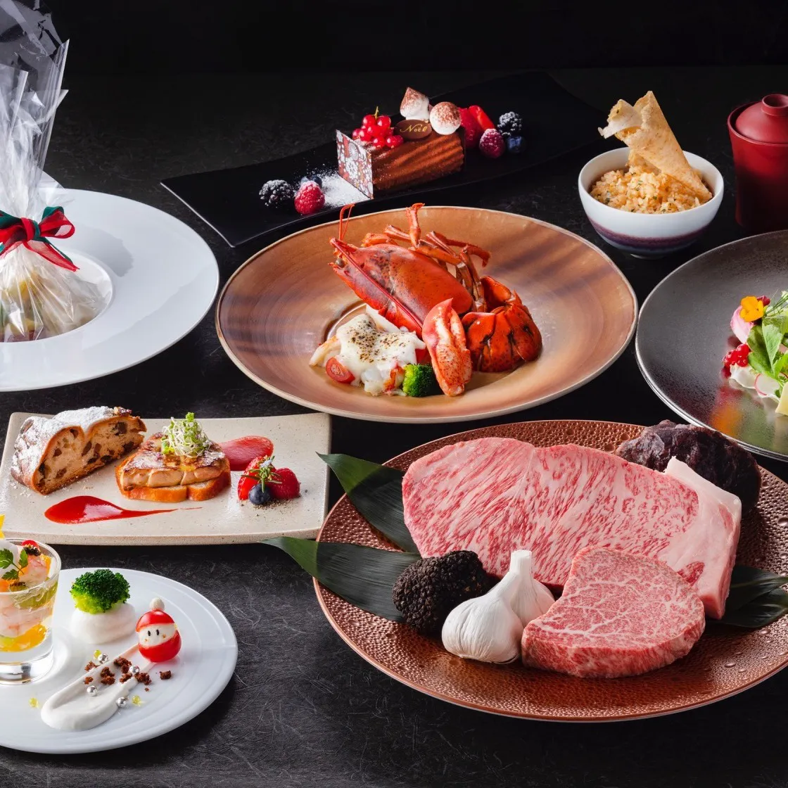 日本料理 さくら 鉄板焼きカウンター ヒルトン東京お台場 Xmas19 プレミアム黒毛和牛の食べ比べが楽しめるスペシャルクリスマスコース ディナー プラン メニュー 一休 Comレストラン