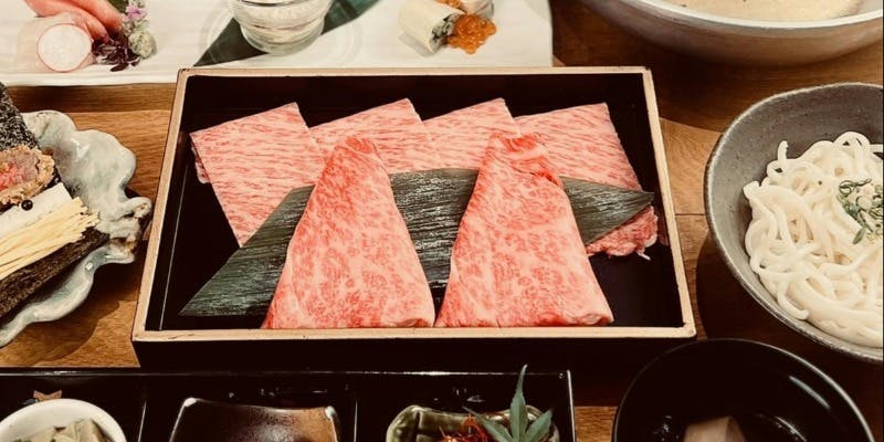 【富士ーふじー】A5松阪牛フィレ/霜降りと赤身を贅沢に堪能「たれしゃぶ会席」＜飲み放題＋2,000円＞