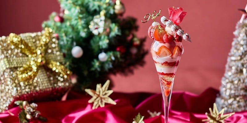 【Xmas2025】大人のご褒美パフェ付ホワイトベアクリスマスアフタヌーンティ＋Mフレール1杯（他お替自由）