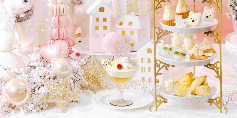 【Xmas2025】ホワイトベアのXmasアフタヌーンティー＋SPヨーグルトパフェ＋Mフレール1杯（その他お替自由）