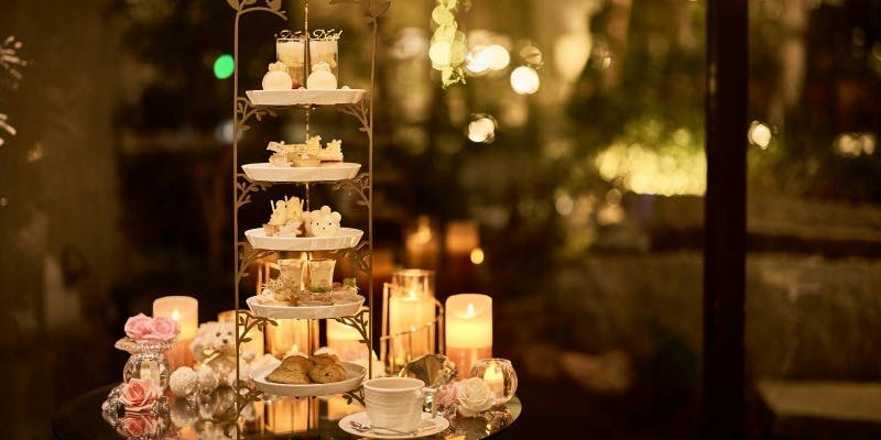 【キャンドルシート窓際確約】アリスのストロベリーアフタヌーンティー＋Mフレール1杯（その他お替り自由）