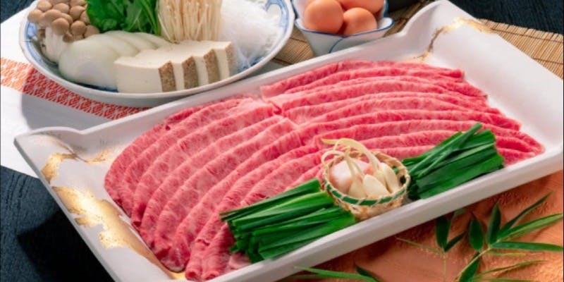 【久作鍋コース】博多和牛ザブトン（A4）のスタミナすき焼きなど全7品