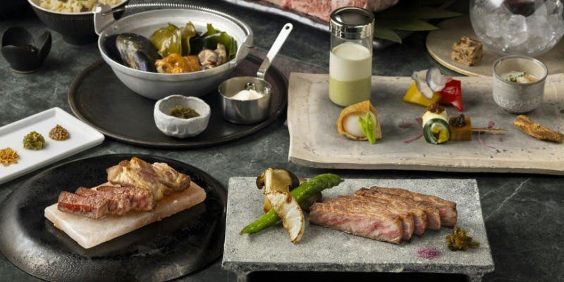 【雪椿（ゆきつばき）コース】岩手県の美味、いわて短角牛、前沢牛、プラチナポークなど＋乾杯シャンパン