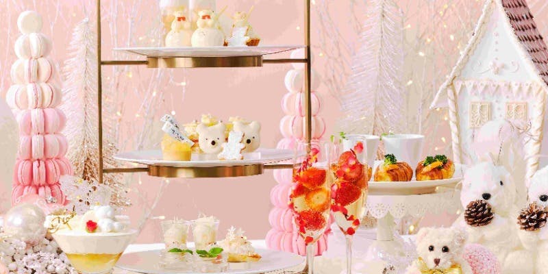 【Xmas2025】ホワイトベア付クリスマスホワイトベアアフタヌーンティー＋Mフレール1杯（その他お替り自由）