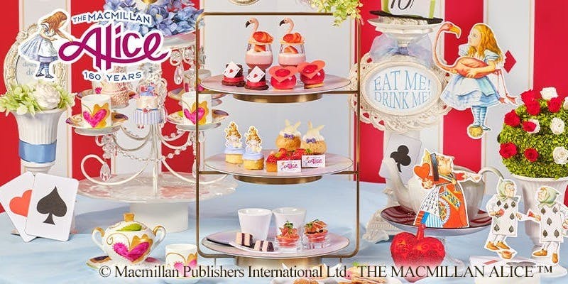 アリスのいちごアフタヌーンティー＋ブランドティー1杯＋その他フリー（平日）