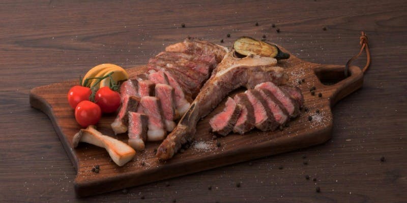 KEフラッグシップワインと愉しむ「赤城牛」Tボーンステーキディナー＋グラスワイン6種付き