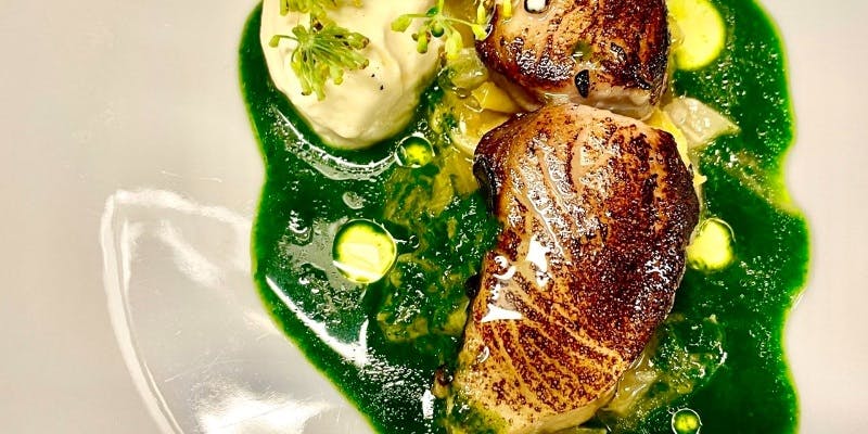 【Menu Saison  Wメイン】前菜4皿　本日のお魚　肉　デザート＋乾杯グラスシャンパン