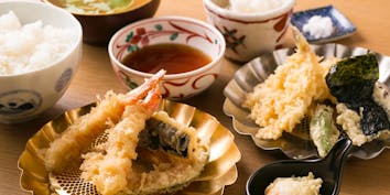 【お昼の金子】天ぷら7種などお昼のコース - 一心 金子