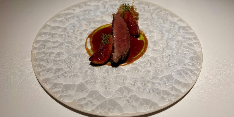 chef大橋拓也によるお任せLunch（牛肉炭火焼きコース） ＋記念日プレート