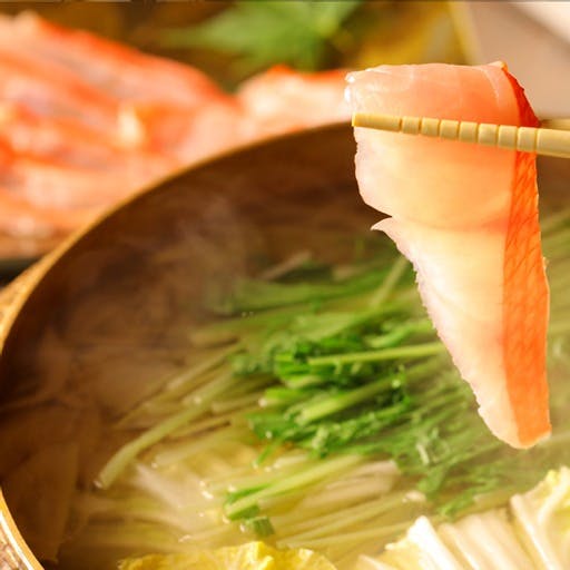 北新地 うえはら 魚しゃぶコース 前菜 お造り 鰤のしゃぶすき鍋など全6品 乾杯ドリンク デザートプレート 記念日 ディナー プラン メニュー 一休 Comレストラン