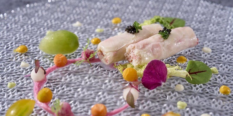 【華 ～はな～】前菜2種、お魚と黒毛和牛サーロインのWメイン　（魚＆黒毛和牛のWメイン）