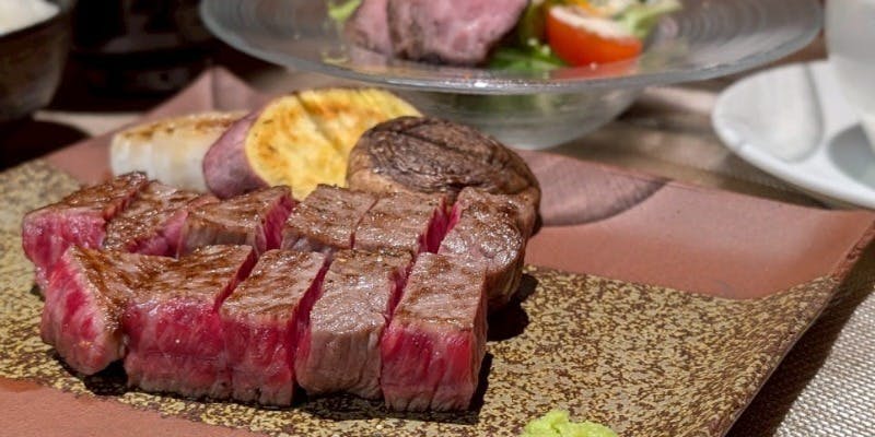 【特選神戸牛ステーキ ランチコース】（フィレ/大150g）