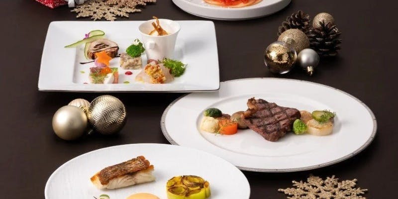 【クリスマスディナー/Neige ネージュ】国産黒毛和牛サーロインなどのコース（12/13～19、21～23、25）